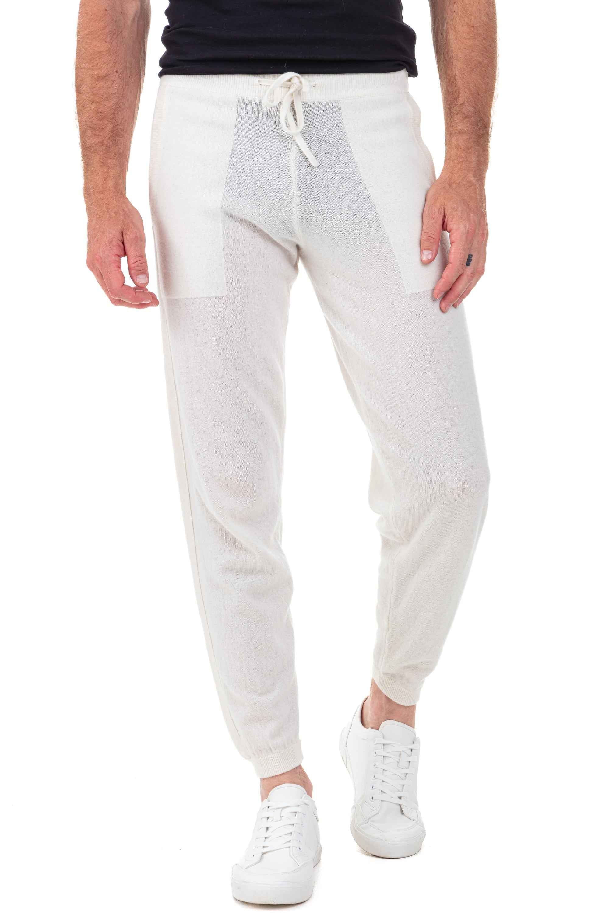 Balldiri 100% Kaschmir Hose Yoga Freizeit Herren 2-fädig