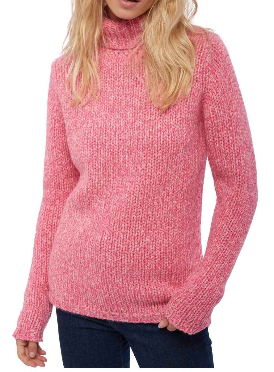 Balldiri 100% Kaschmir Damen Pullover Rollkragen 28-fädig