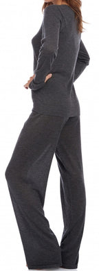 Balldiri 100% Kaschmir Damen Hausanzug Pyjama mit rundhals zweiteilig 2-fädig - Balldiri & Windhound