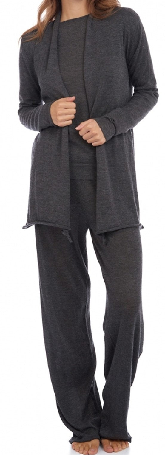 Balldiri 100% Kaschmir Damen Hausanzug Pyjama mit rundhals zweiteilig 2-fädig - Balldiri & Windhound