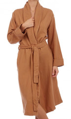 Balldiri 100% Kaschmir Damen Bademantel 4 - fädig - camel - Balldiri