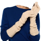 Balldiri 100% Kaschmir Damen Handschuhe 8 - fädig - beige - Balldiri