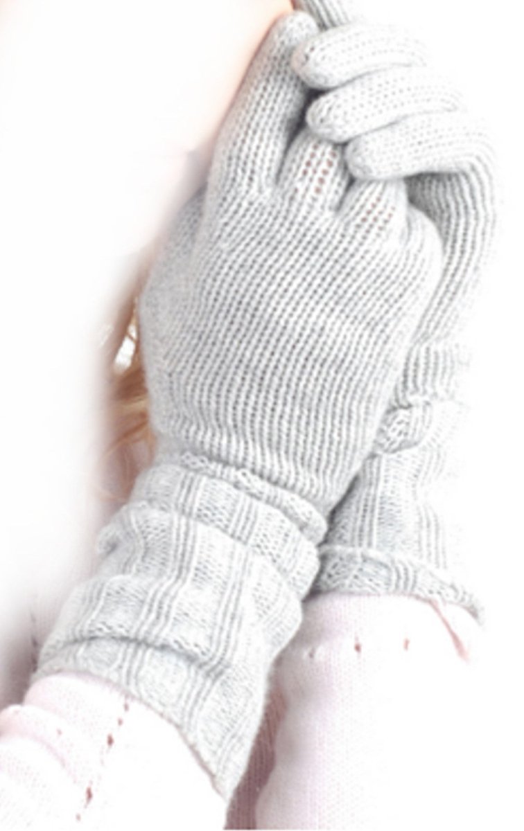 Balldiri 100% Kaschmir Damen Handschuhe 8 - fädig - nachtblau - Balldiri