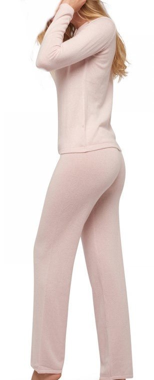 Balldiri 100% Kaschmir Damen Hausanzug 2 - fädig - schwarz - Balldiri