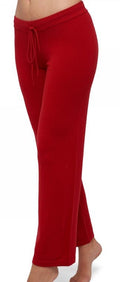 Balldiri 100% Kaschmir Damen Hose 2 - fädig - rot - Balldiri
