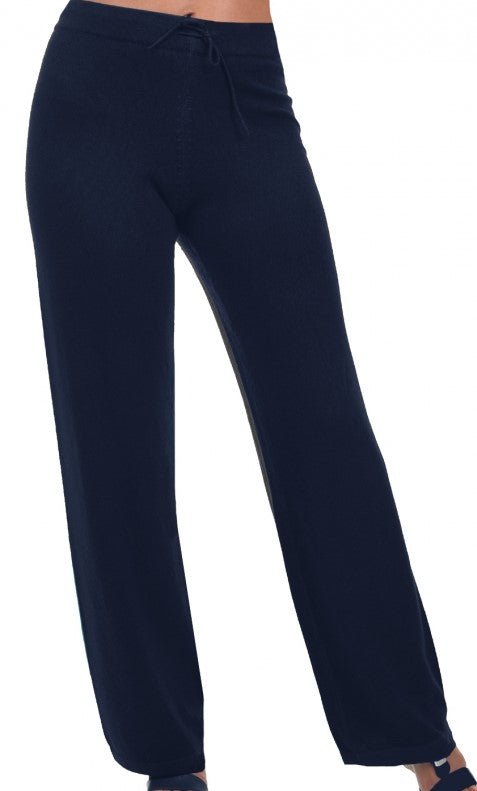 Balldiri 100% Kaschmir Damen Hose 2 - fädig - nachtblau - Balldiri