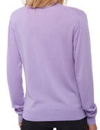 Balldiri 100% Kaschmir Damen Jacke 2 - fädig - lavendel - Balldiri