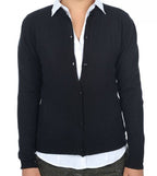 Balldiri 100% Kaschmir Damen Jacke 2 - fädig - Schwarz - Balldiri