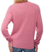 Balldiri 100% Kaschmir Damen Jacke 2 - fädig - Rosa - Balldiri