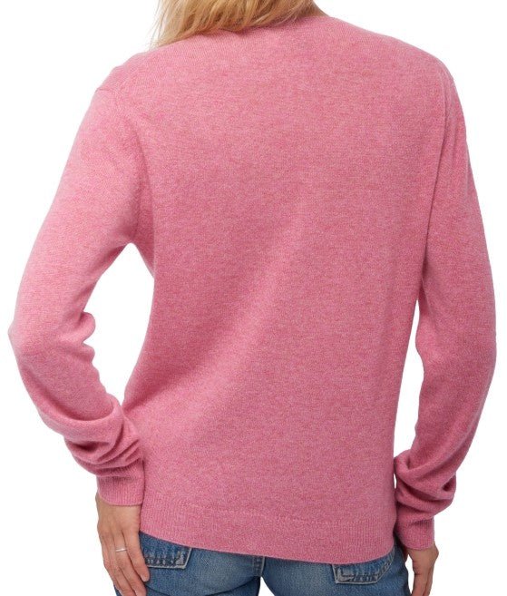 Balldiri 100% Kaschmir Damen Jacke 2 - fädig - Rosa - Balldiri