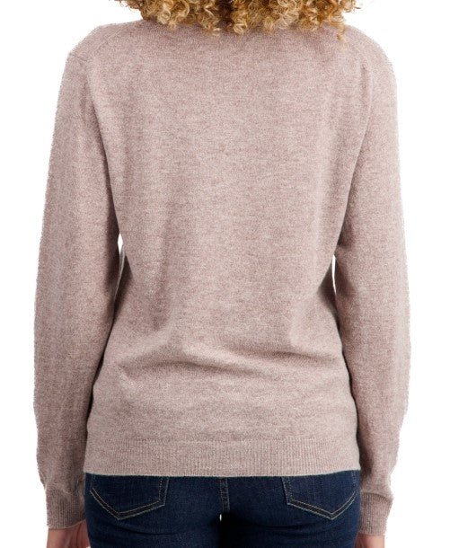 Balldiri 100% Kaschmir Damen Jacke 2 - fädig - naturbraun - Balldiri