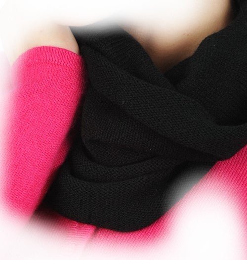 Balldiri 100% Kaschmir Damen Loop 2 - fädig - neon rosa - Balldiri