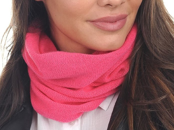 Balldiri 100% Kaschmir Damen Loop 2 - fädig - rosa - Balldiri