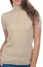 Balldiri 100% Kaschmir Damen Pullover Rollkragen 2 - fädig - Schwarz - Balldiri