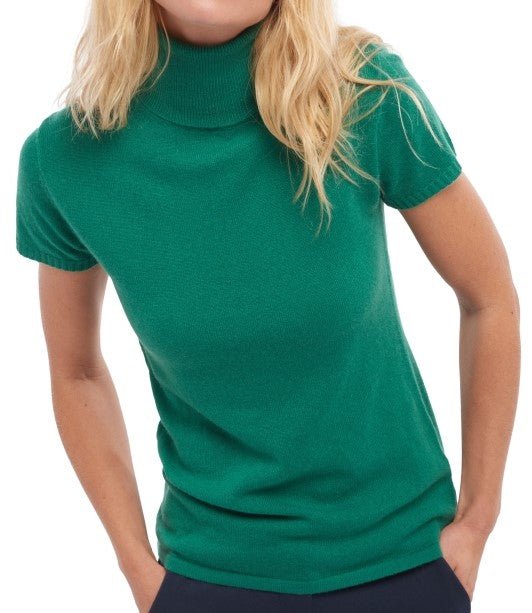 Balldiri 100% Kaschmir Damen Pullover Rollkragen 2 - fädig - englischgrün - Balldiri