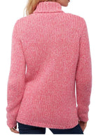 Balldiri 100% Kaschmir Damen Pullover Rollkragen 28 - fädig - rosa/zartrosa - Balldiri