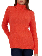 Balldiri 100% Kaschmir Damen Pullover Rollkragen 28 - fädig - peach/orange - Balldiri