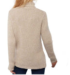 Balldiri 100% Kaschmir Damen Pullover Rollkragen 28 - fädig - natural/ecru - Balldiri
