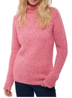 Balldiri 100% Kaschmir Damen Pullover Rollkragen 28 - fädig - rosa/zartrosa - Balldiri