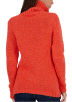 Balldiri 100% Kaschmir Damen Pullover Rollkragen 28 - fädig - peach/orange - Balldiri