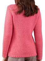 Balldiri 100% Kaschmir Damen Pullover Rollkragen 28 - fädig - peach/rosa - Balldiri