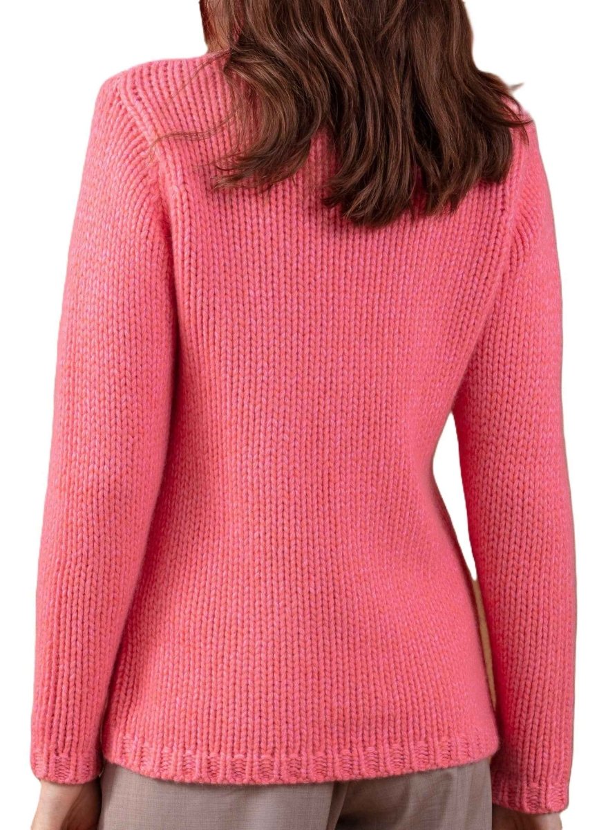 Balldiri 100% Kaschmir Damen Pullover Rollkragen 28 - fädig - peach/rosa - Balldiri