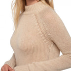 Balldiri 100% Kaschmir Damen Pullover Stehkragen 8 - fädig - beige - Balldiri