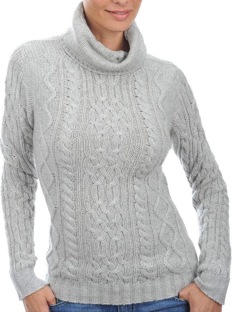 Balldiri 100% Kaschmir Damen Rollkragenpullover 10 - fädig – Luxuriöse Eleganz für jede Gelegenheit - Schwarz - Balldiri