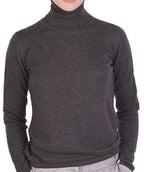 Balldiri 100% Kaschmir Damen Rollkragenpullover 2 - fädig - braun - Balldiri