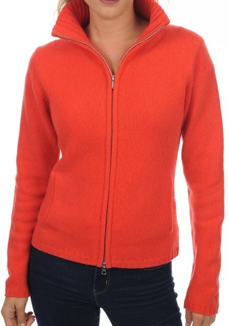 Balldiri 100% Kaschmir Damen Strickjacke 6 - fädig - himmelblau - Balldiri