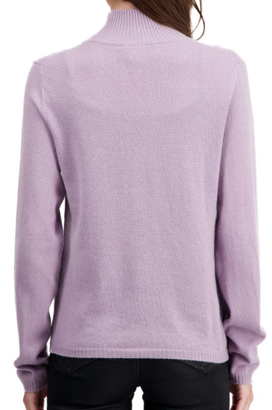 Balldiri 100% Kaschmir Damen Strickjacke Stehkragen 2 - fädig - Grün - Balldiri