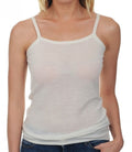 Balldiri 100% Kaschmir Damen T-Shirt Top 2 - fädig weiß L - Balldiri