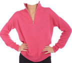 Balldiri 100% Kaschmir Damen Troyer 2 - fädig - rosa - Balldiri