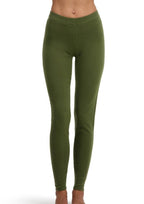 Balldiri 100% Kaschmir Damen Yogahose 2 - fädig - olivgrün - Balldiri