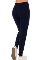 Balldiri 100% Kaschmir Damen Yogahose 2 - fädig - nachtblau - Balldiri