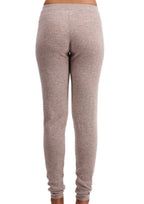 Balldiri 100% Kaschmir Damen Yogahose 2 - fädig - naturbraun - Balldiri