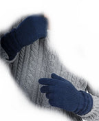 Balldiri 100% Kaschmir Herren Handschuhe 6 - fädig - grau - Balldiri