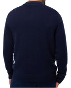 Balldiri 100% Kaschmir Herren Polo mit Kragen 6 - fädig - nachtblau - Balldiri