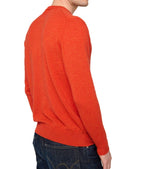 Balldiri 100% Kaschmir Herren Pullover Rundhals 2 - fädig - paprika - Balldiri