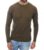 Balldiri 100% Kaschmir Herren Pullover Rundhals 2 - fädig - olivgrün - Balldiri