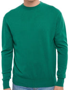 Balldiri 100% Kaschmir Herren Pullover Rundhals 2 - fädig - englischgrün - Balldiri