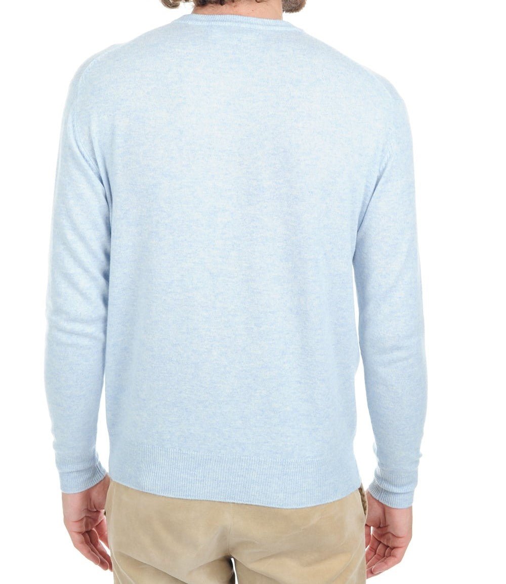 Balldiri 100% Kaschmir Herren Pullover Rundhals 2 - fädig - artic - Balldiri
