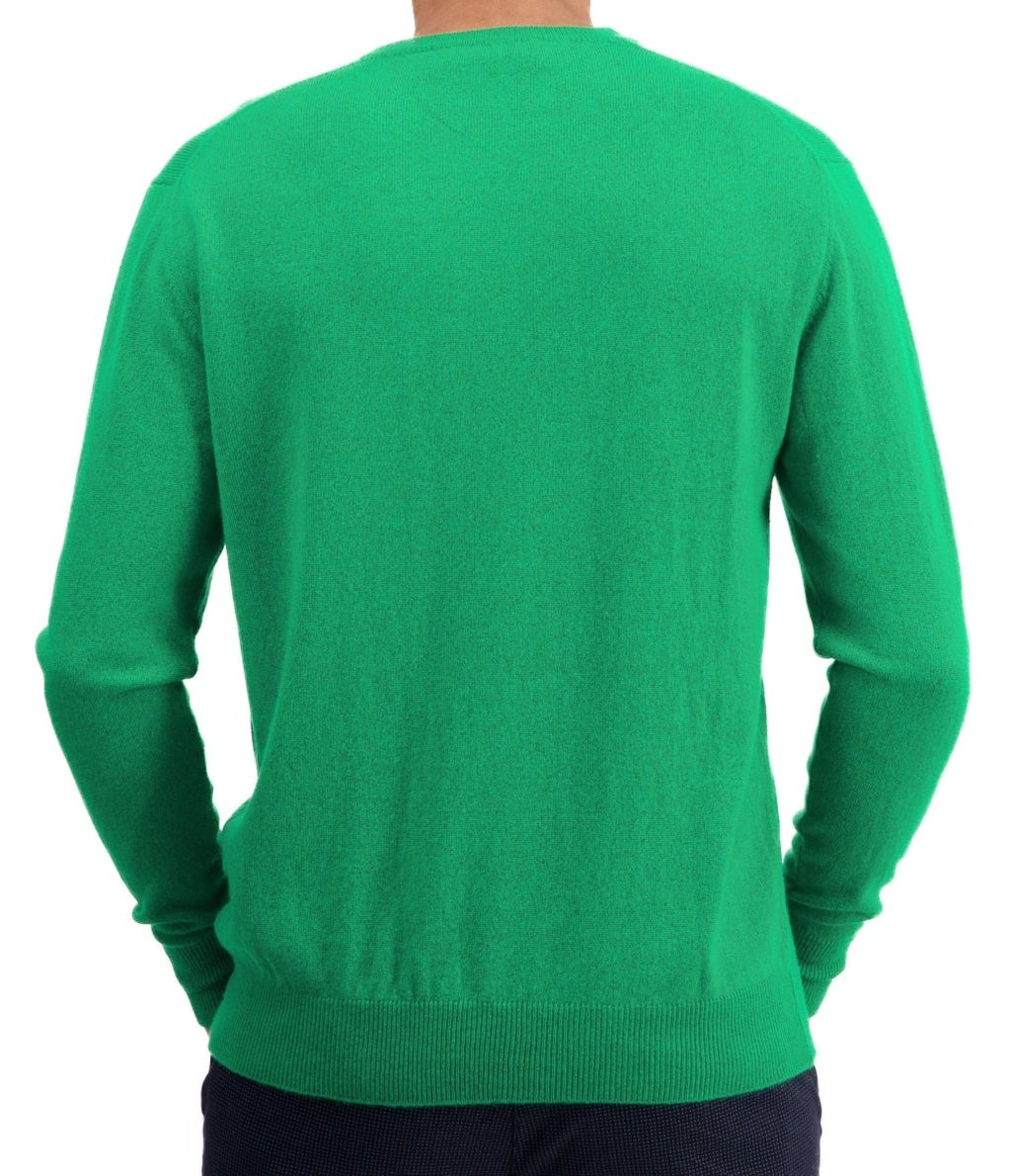 Balldiri 100% Kaschmir Herren Pullover Rundhals 2 - fädig - paprika - Balldiri