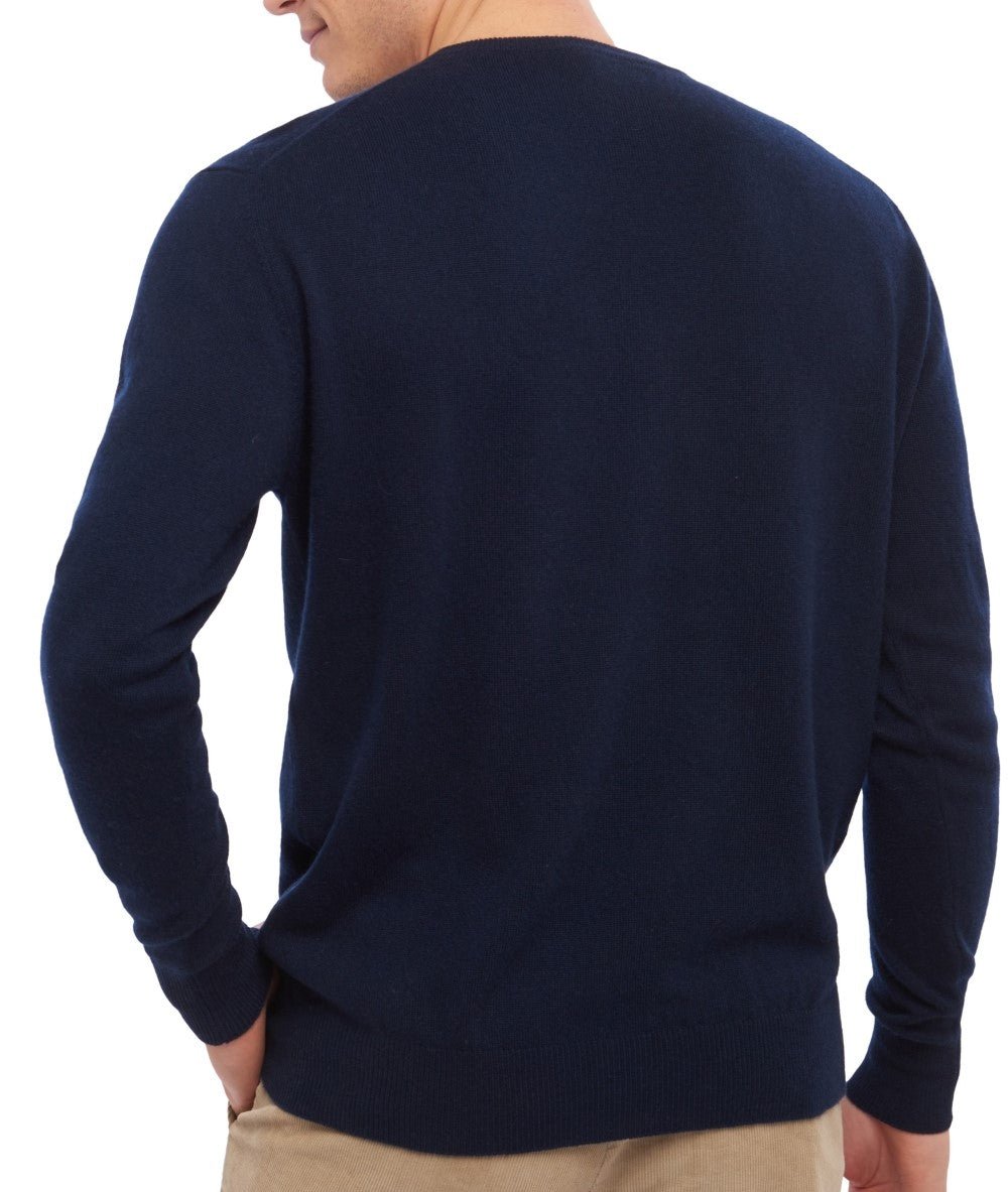 Balldiri 100% Kaschmir Herren Pullover Rundhals 2 - fädig - nachtblau - Balldiri