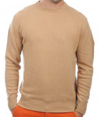 Balldiri 100% Kaschmir Herren Pullover Rundhals 2 - fädig - camel - Balldiri