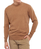 Balldiri 100% Kaschmir Herren Pullover Rundhals 2 - fädig - camel meliert - Balldiri