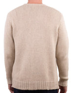 Balldiri 100% Kaschmir Herren Pullover rundhals 20 - fädig - naturbeige/beige - Balldiri