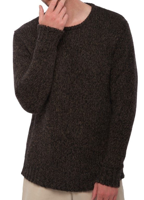 Balldiri 100% Kaschmir Herren Pullover rundhals 20 - fädig - naturbeige/beige - Balldiri
