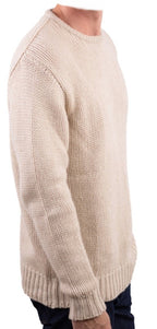 Balldiri 100% Kaschmir Herren Pullover rundhals 20 - fädig - naturbeige/beige - Balldiri