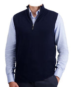 Balldiri 100% Kaschmir Herren Pullunder Zipper - nachtblau - Balldiri